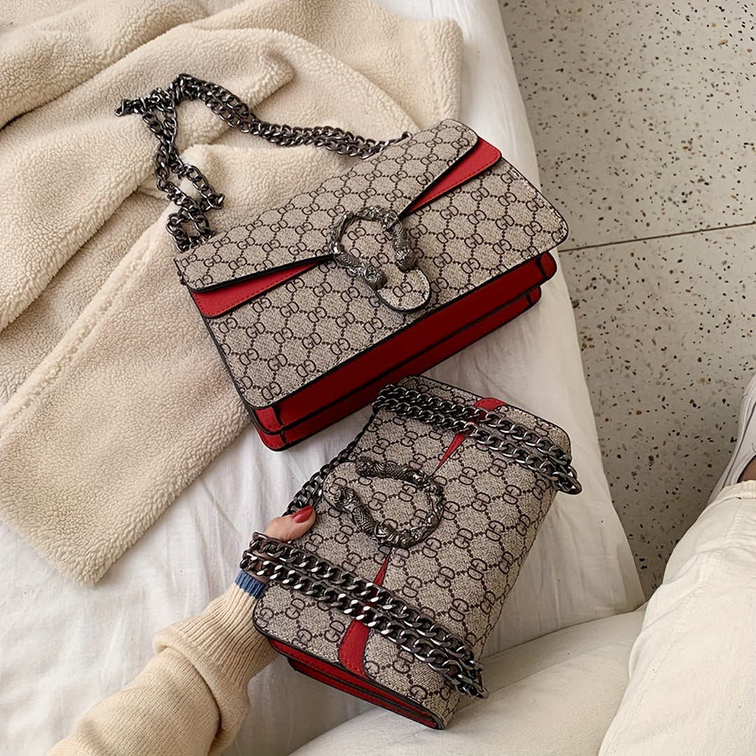 Designer-Inspired Messenger Bag