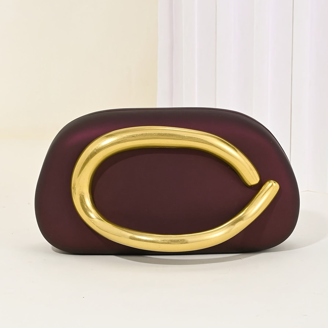 Elegant PU Clutch Purse - Convertible to Shoulder Bag with Magnetic Closure