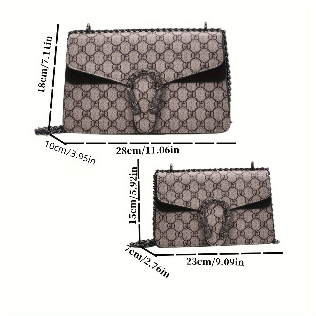 Designer-Inspired Messenger Bag