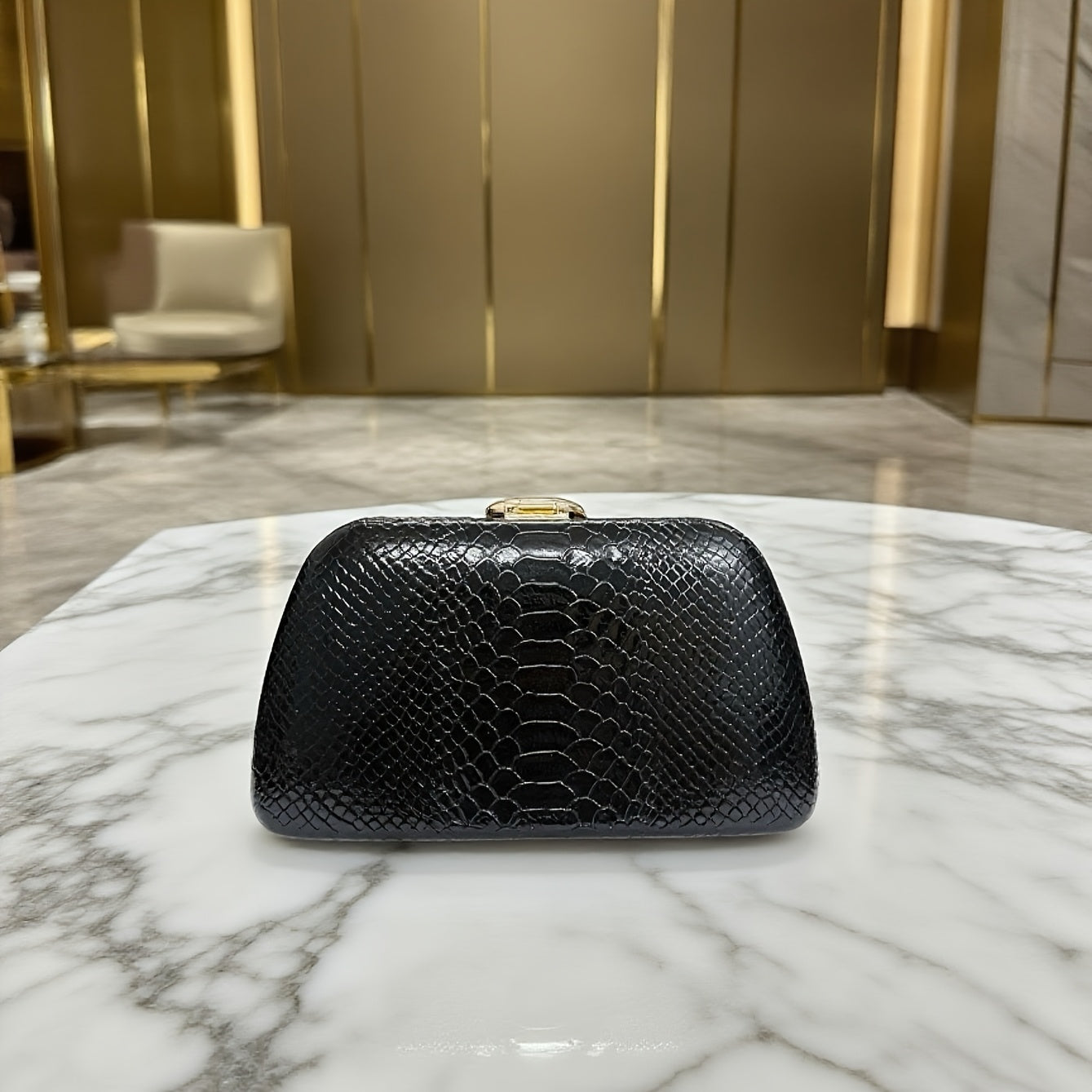 Women's Snake-Print Handbag & Shoulder