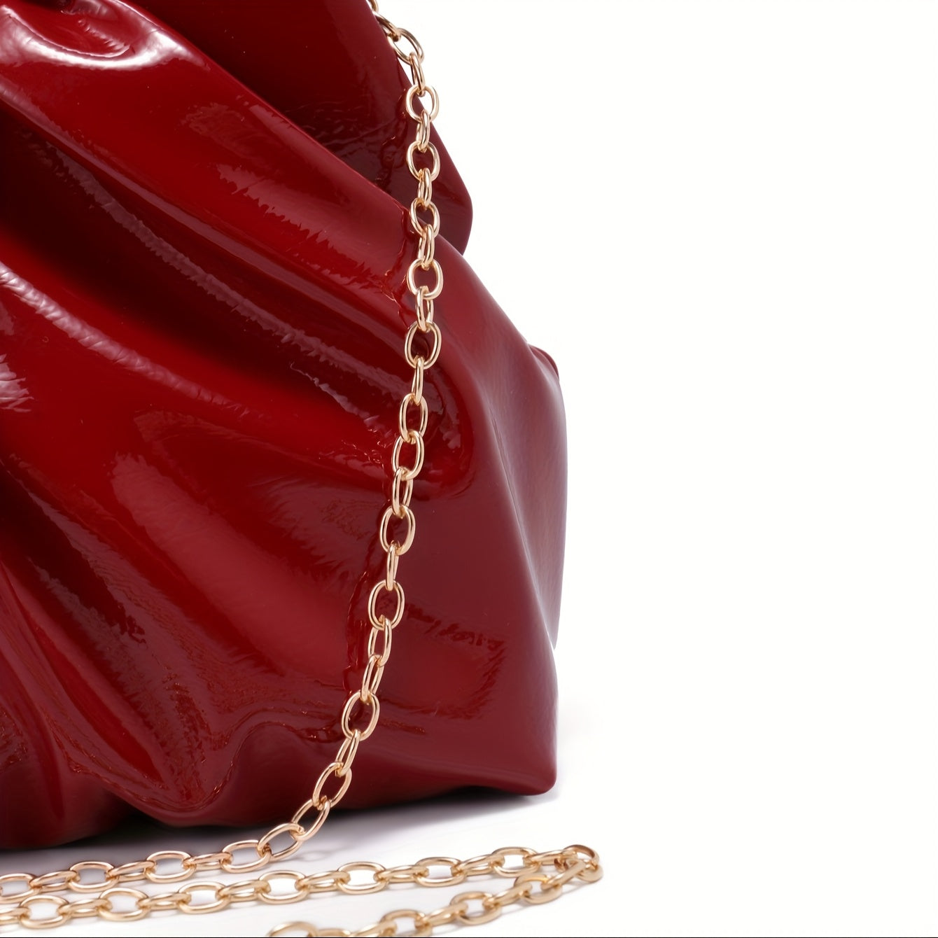 Luxury Designer-Style Burgundy Glossy