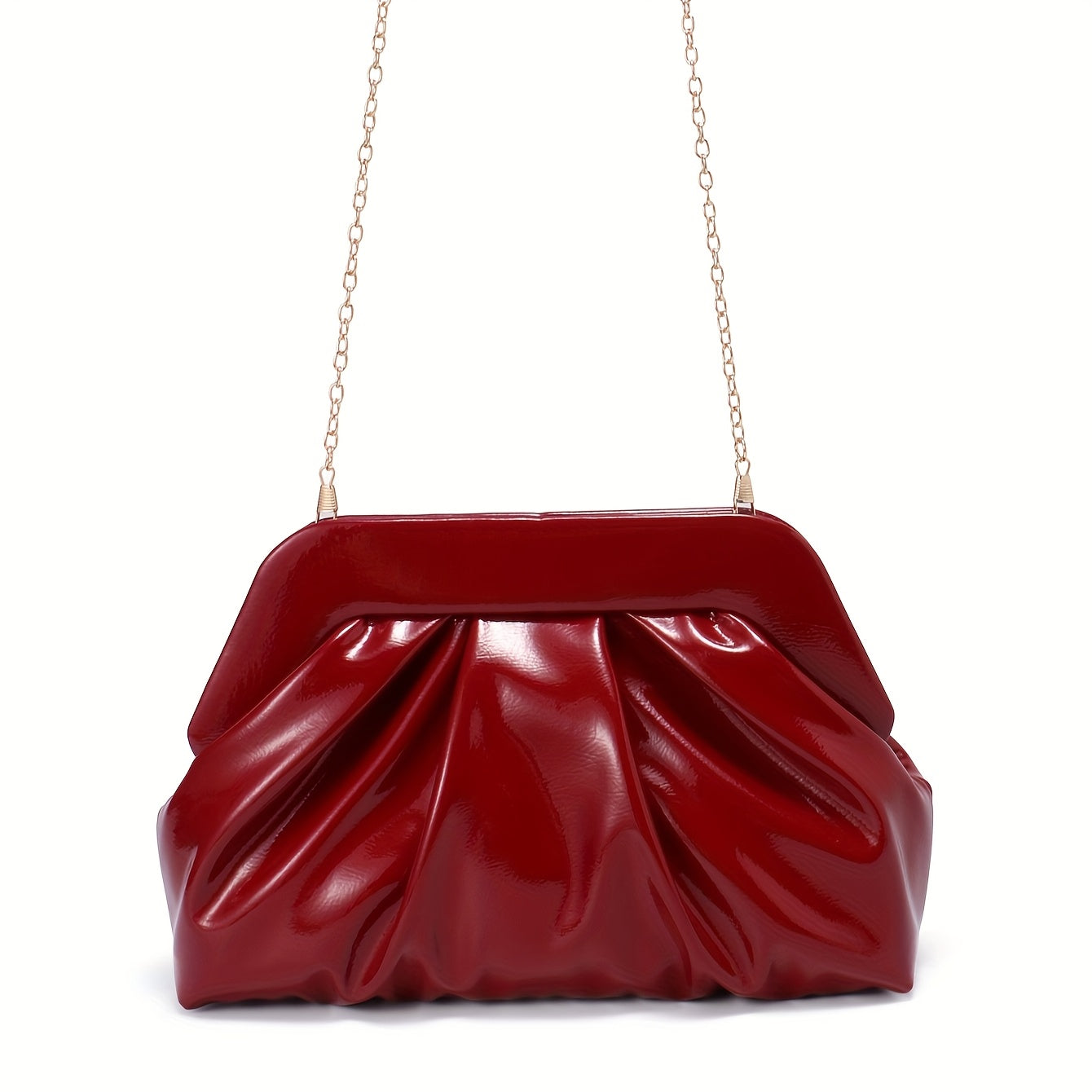 Luxury Designer-Style Burgundy Glossy