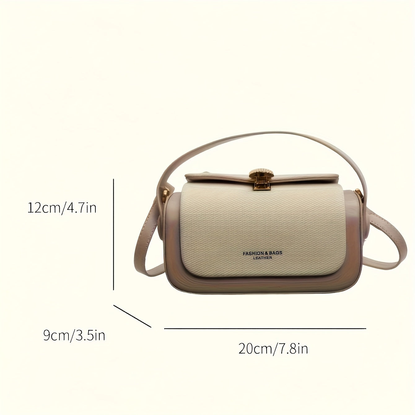 Vintage-Inspired Textured Crossbody Bag