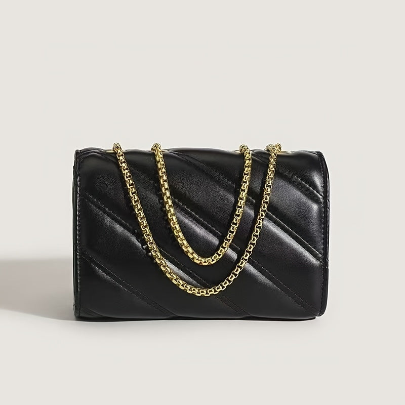 Fashion Plaid Synthetic Leather Shoulder Bag