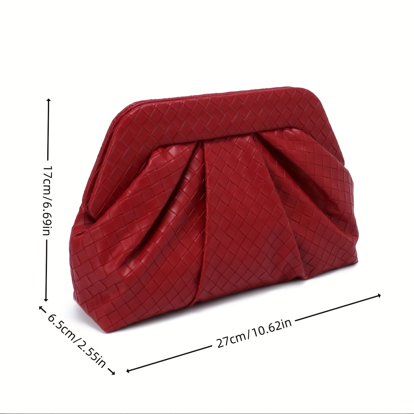 Burgundy Elegant Vintage Evening Clutch