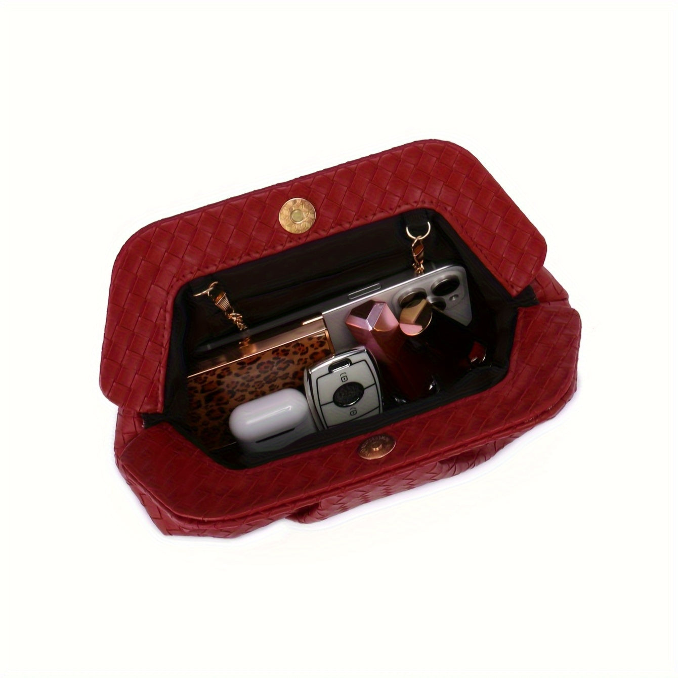 Burgundy Elegant Vintage Evening Clutch