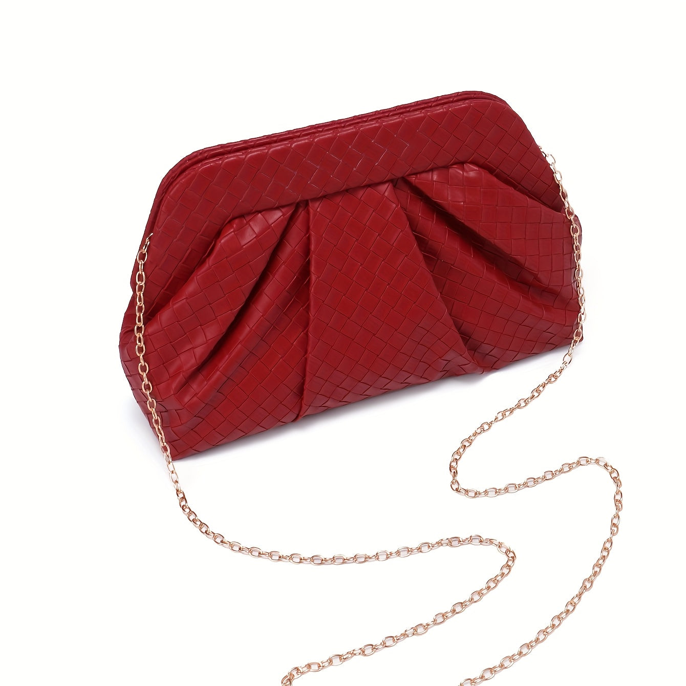Burgundy Elegant Vintage Evening Clutch
