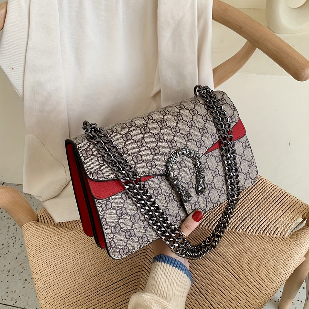 Designer-Inspired Messenger Bag