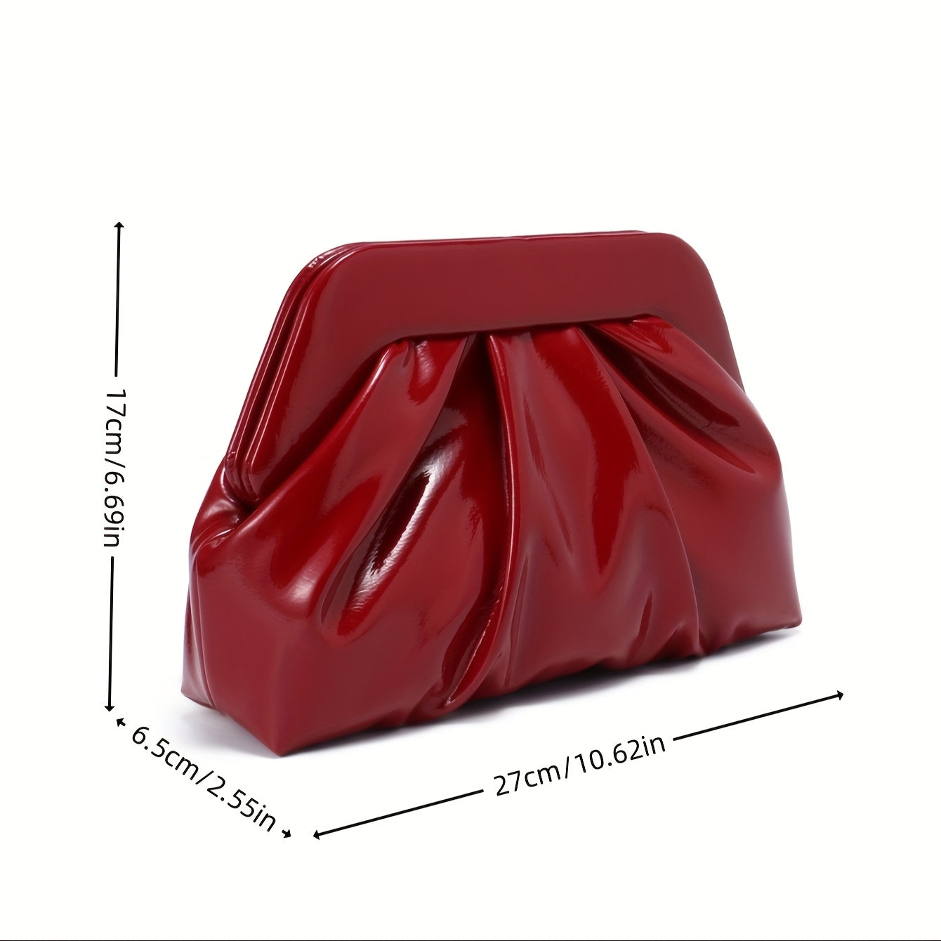 Luxury Designer-Style Burgundy Glossy